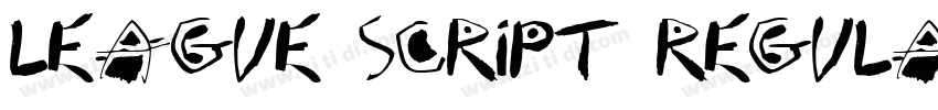 League Script Regula字体转换